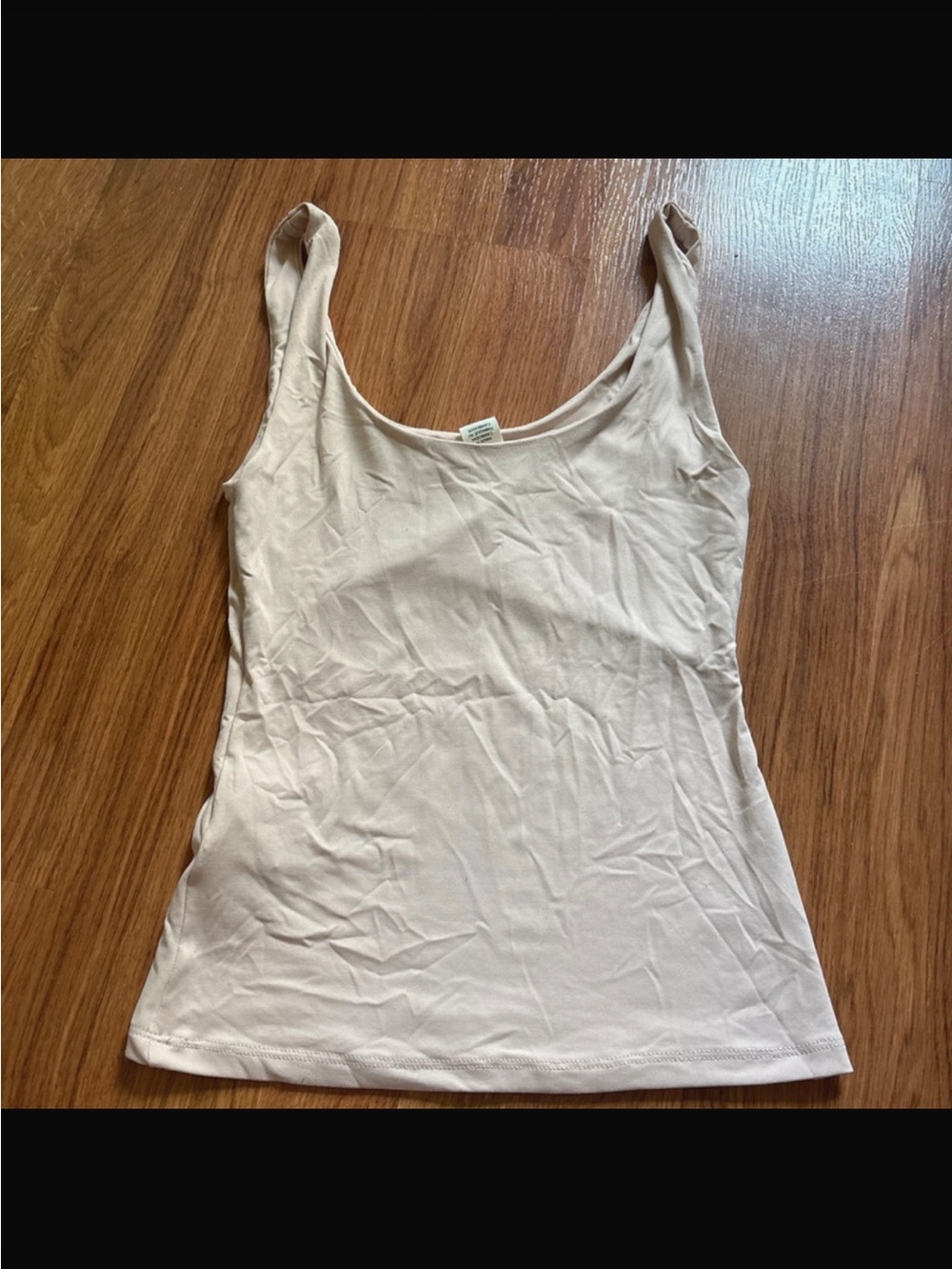 H&M Women's Scoop Tank Top - Light Beige